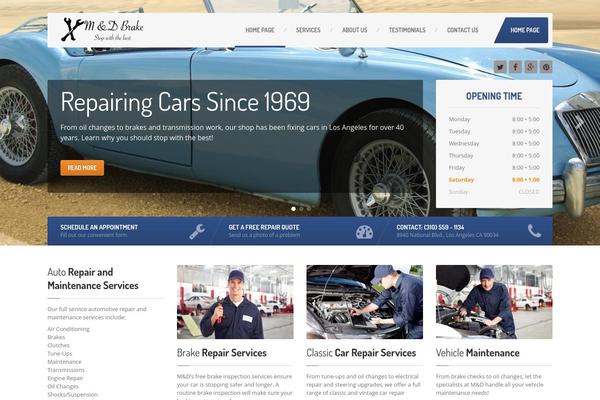 CarPress theme site design template sample