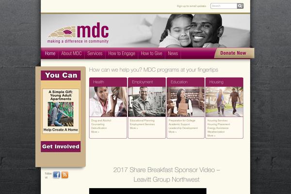 Di theme site design template sample