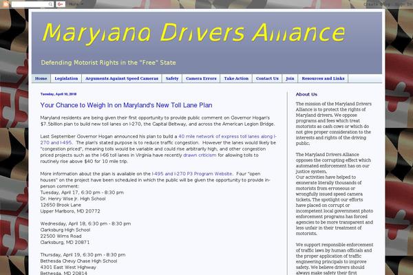 mddriversalliance.org site used Nma