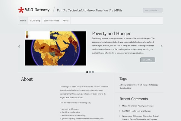 Minimal theme site design template sample