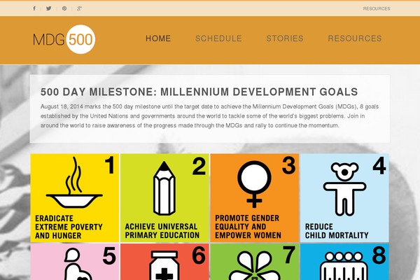 mdg500.org site used Newsphere