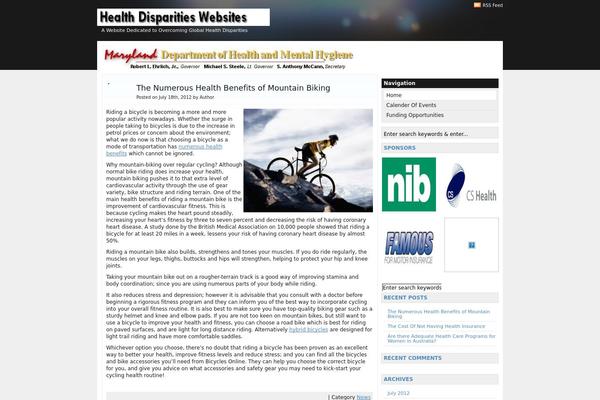 mdhealthdisparities.org site used THATsimple