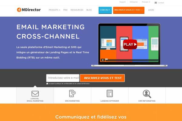 mdirector.fr site used Mdirector