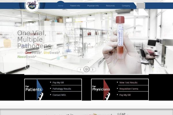Medlab theme site design template sample