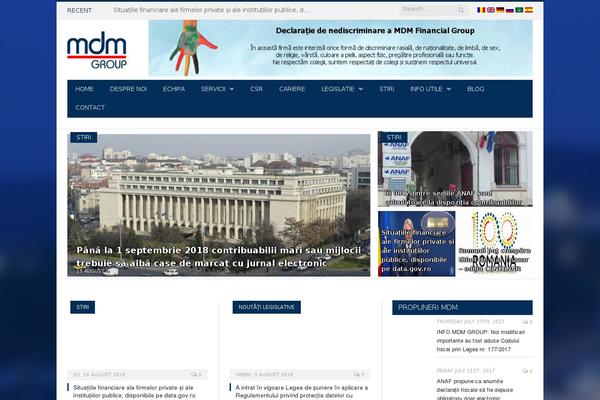 mdm.ro site used Theme-owm