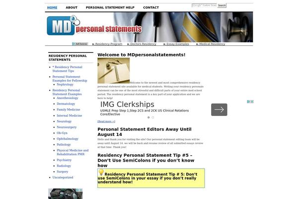 Cutline 3 Column Split theme site design template sample