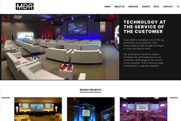 mdraudiovisuales.com site used Mindden