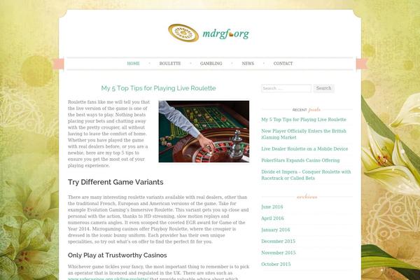 Sugar and Spice theme site design template sample