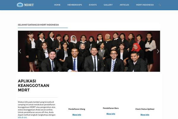 Vantage theme site design template sample