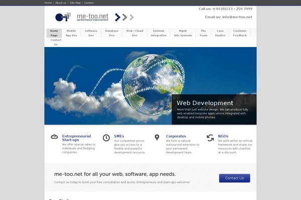 Modernize theme site design template sample