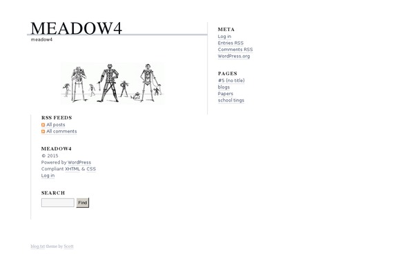 blog.txt theme site design template sample
