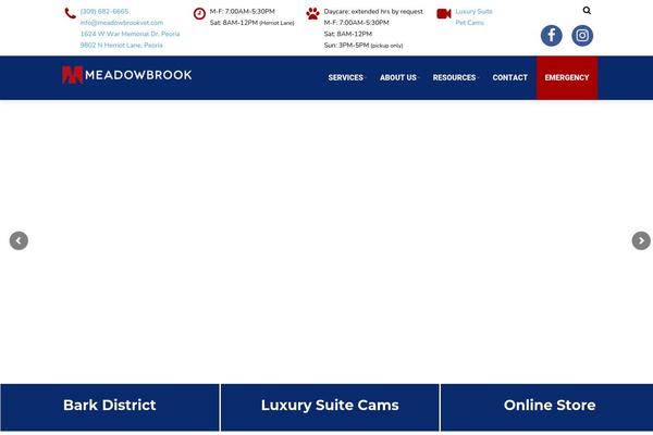 meadowbrookvet.com site used Groomax