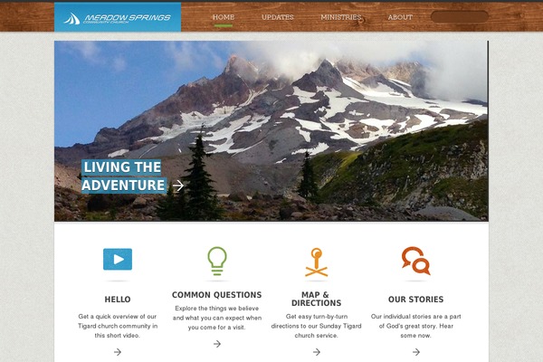 Church theme site design template sample