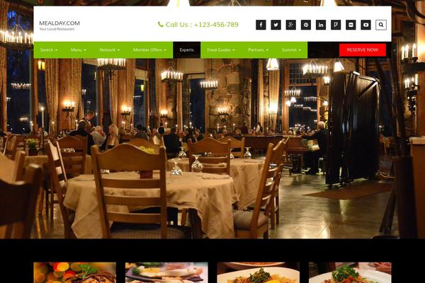 Foodeez Lite theme site design template sample