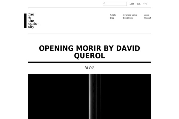Curiosity theme site design template sample