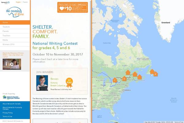Site using WP Parallax Content Slider plugin