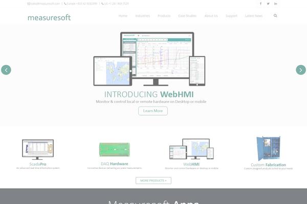 measuresoft.com site used Webflow