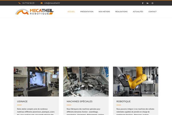 Constructo theme site design template sample