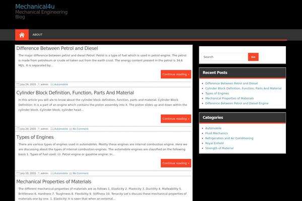 Magazine Style theme site design template sample