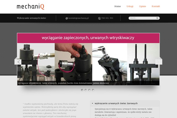 mechaniq.pl site used Innotech