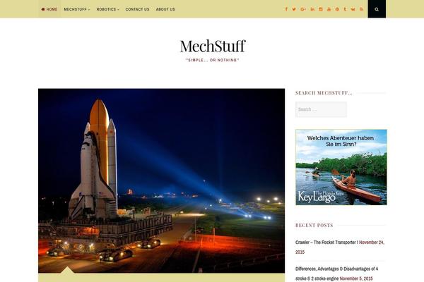 Nucleare theme site design template sample