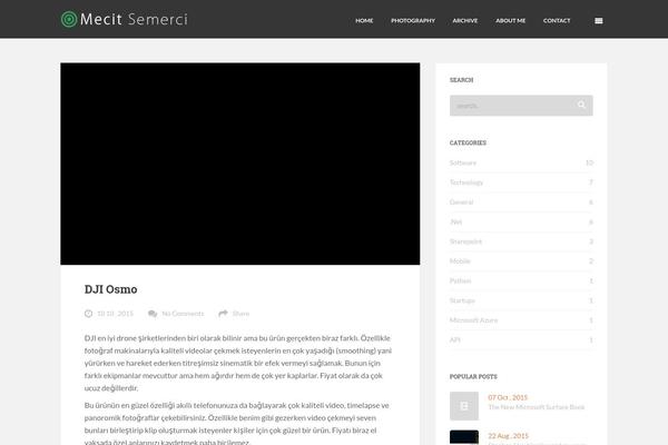 Feather theme site design template sample