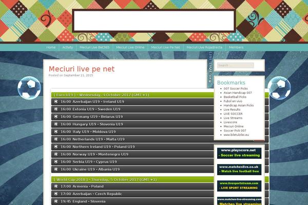 Patchwork theme site design template sample