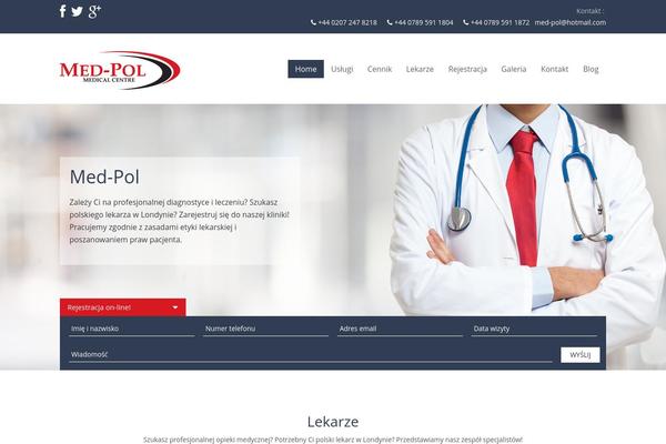 Medical-theme theme site design template sample