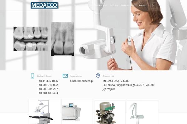 Medical-clinic theme site design template sample