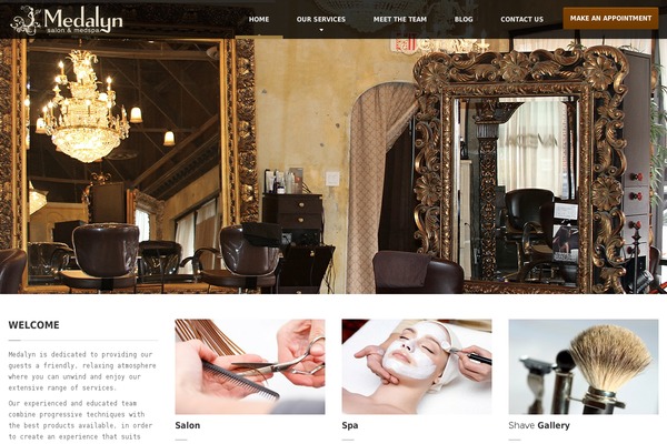HairPress theme site design template sample