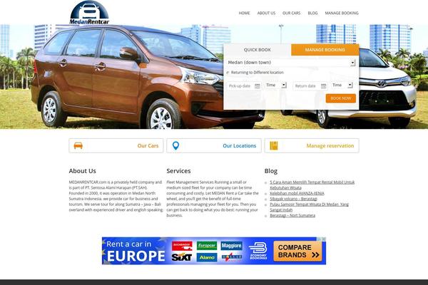 Carrental theme site design template sample