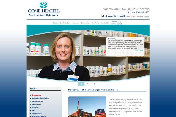 medcenterhighpoint.com site used Conehealth