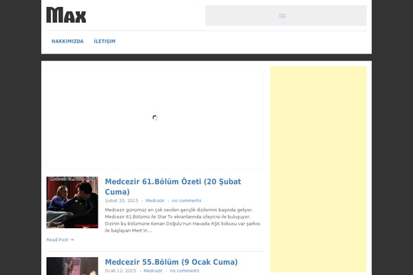 Max Magazine theme site design template sample