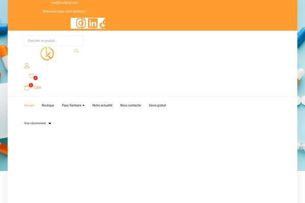 Diza theme site design template sample