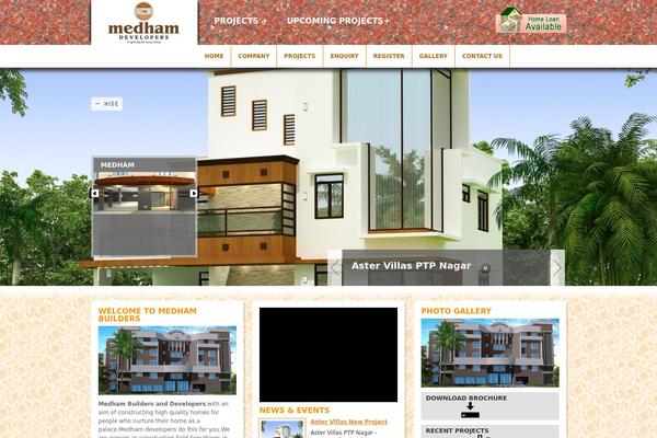 medham.com site used Mayfair