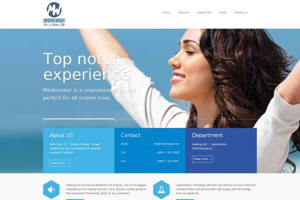 MediCenter theme site design template sample