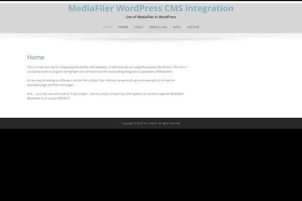 Emphasize theme site design template sample