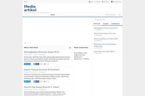 MesoColumn theme site design template sample