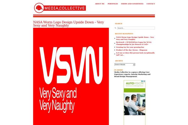 mediacollective.nl site used Modicus Remix