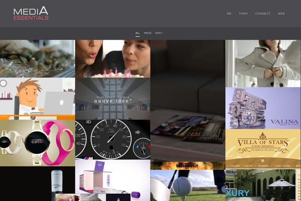 Folio theme site design template sample