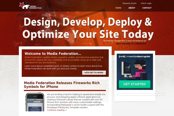 Thirty Ten theme site design template sample