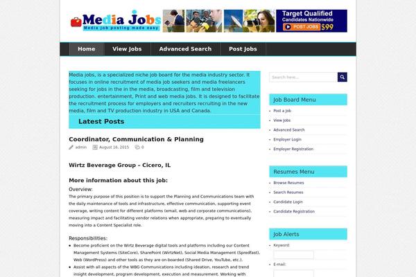 BrightNews theme site design template sample