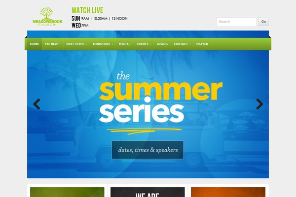 Site using Church Pack plugin
