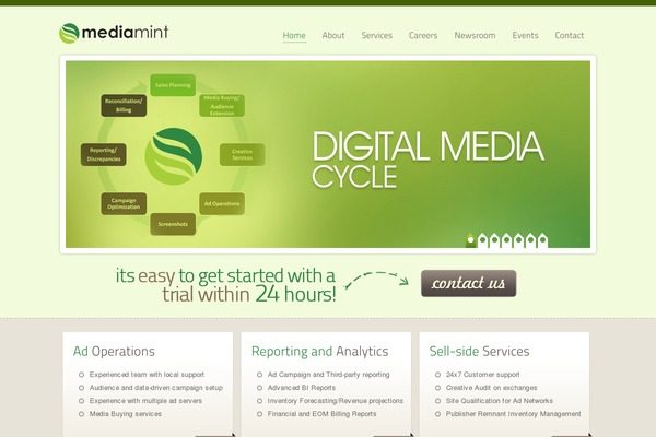 Vulcan website example screenshot