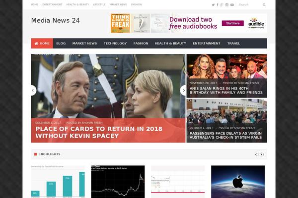 Writee theme site design template sample