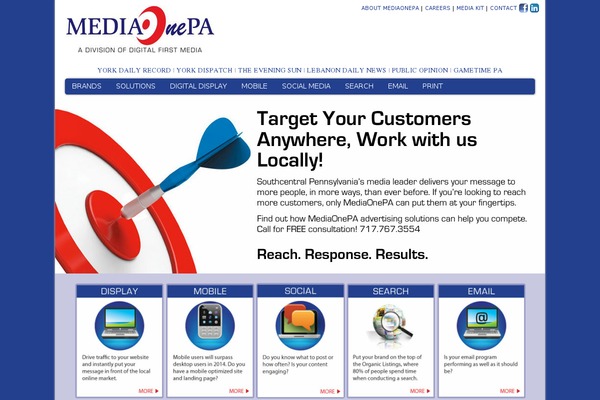 mediaonepa.com site used Localiq
