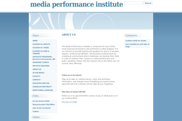 mediaperformanceinstitute.com site used Smoothgroove