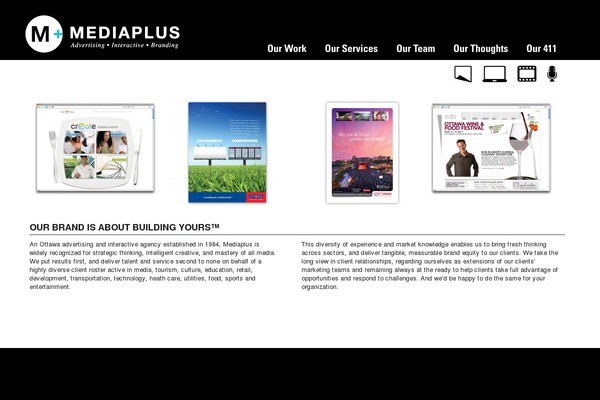 mediaplus theme websites examples