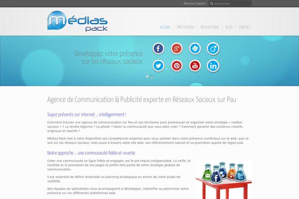 Inspire theme site design template sample