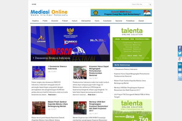 Channel theme site design template sample
